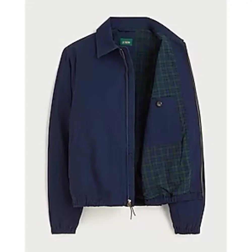 NWOT J. CREW Harrington Jacket Navy Cotton Twill Cabincore Outdoor Comfy Size S